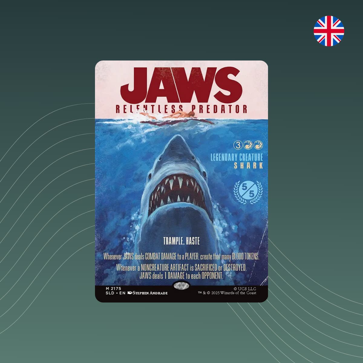 Jaws, Relentless Predator_MTG_secret_lair_EN