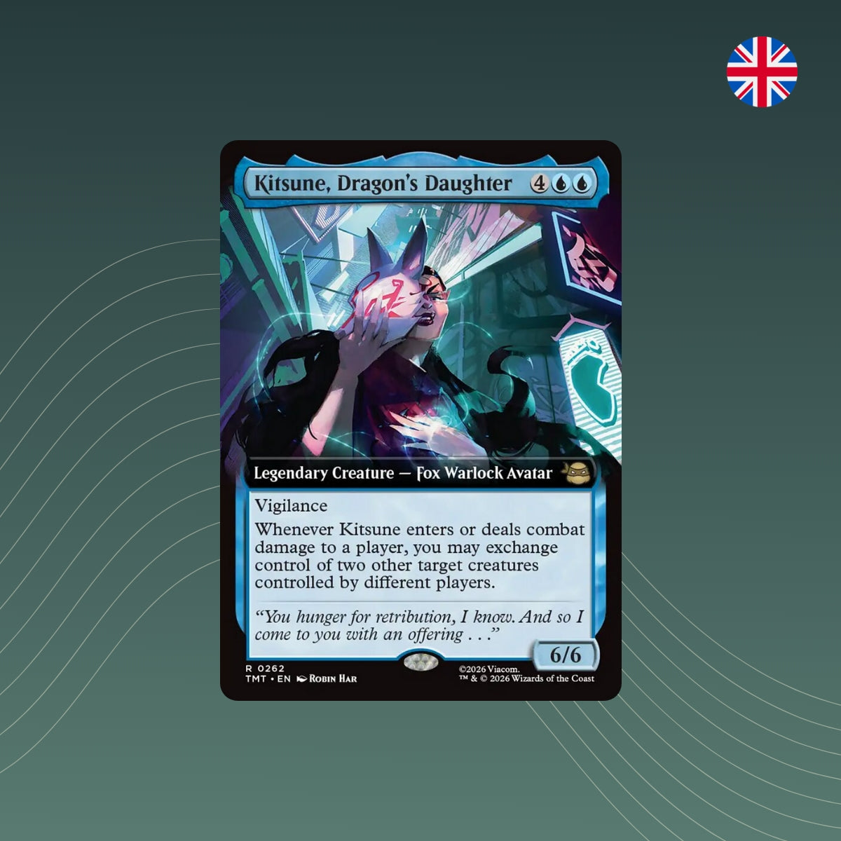 MTG - Kitsune, Dragon's Daughter - #0262 - Teenage Mutant Ninja Turtles: Extras - Extended Art - Englisch