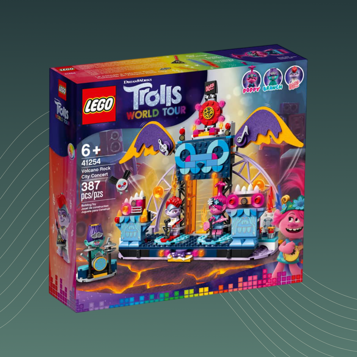 LEGO 41254 - Trolls - Volcano Rock City Konzert - EOL Set