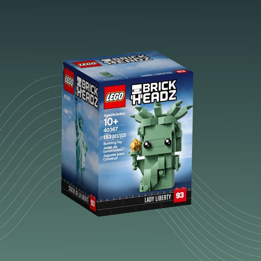 LEGO 40367 Lady Liberty BrickHeadz neu originalverpackt Bauset 153 Teile Sandgrün Fackel Sammelset