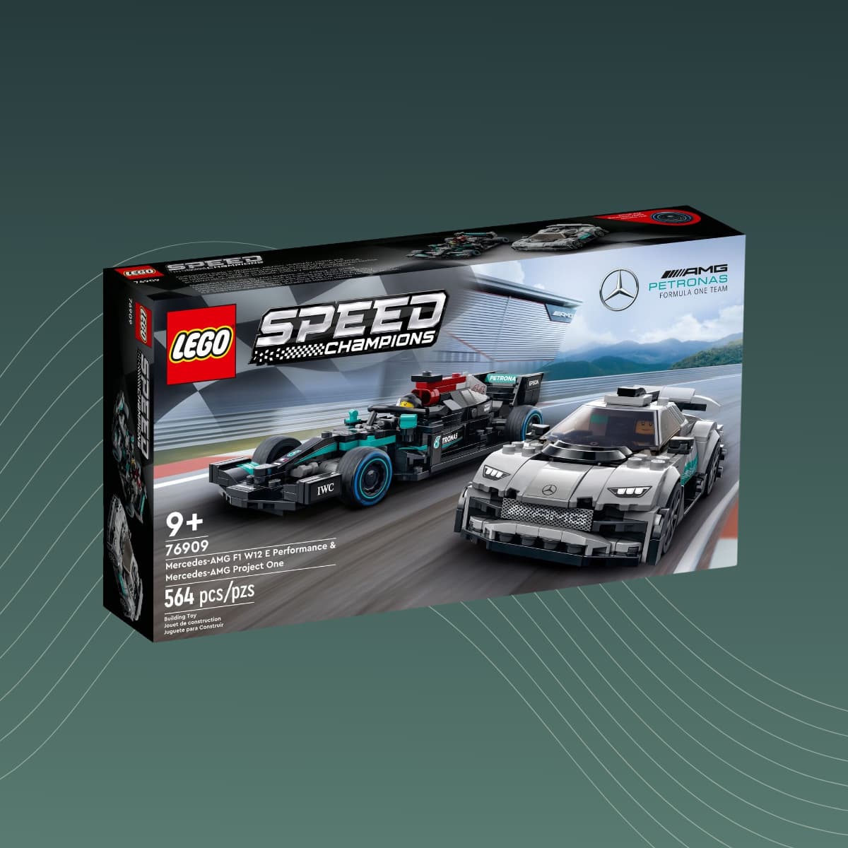 LEGO 76909 Mercedes-AMG F1 Performance Speed Champions neu originalverpackt Bauset Rennwagen Minifigur Sammlerset