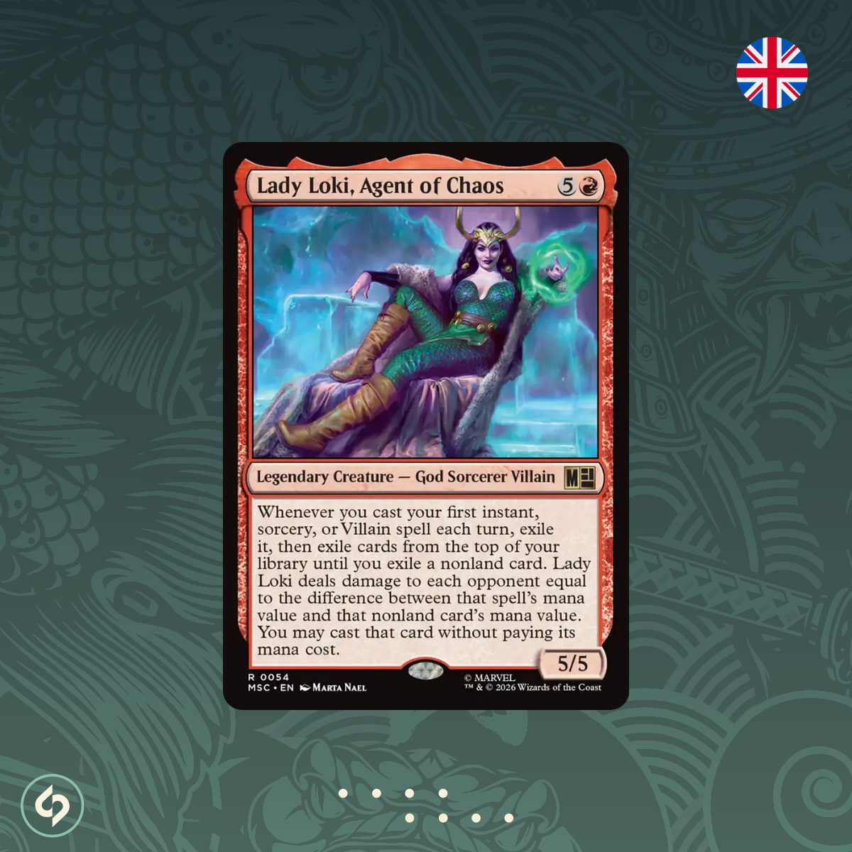 Lady Loki, Agent of Chaos - #0054 - MTG - Commander: Marvel Super Heroes - Englisch