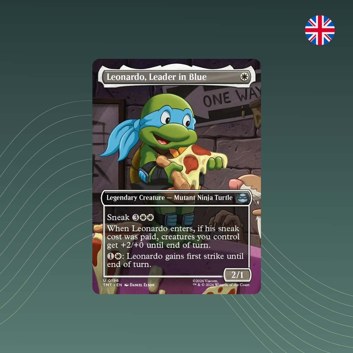 MTG - Leonardo, Leader in Blue - #0196 - Teenage Mutant Ninja Turtles: Extras - Showcase - Englisch