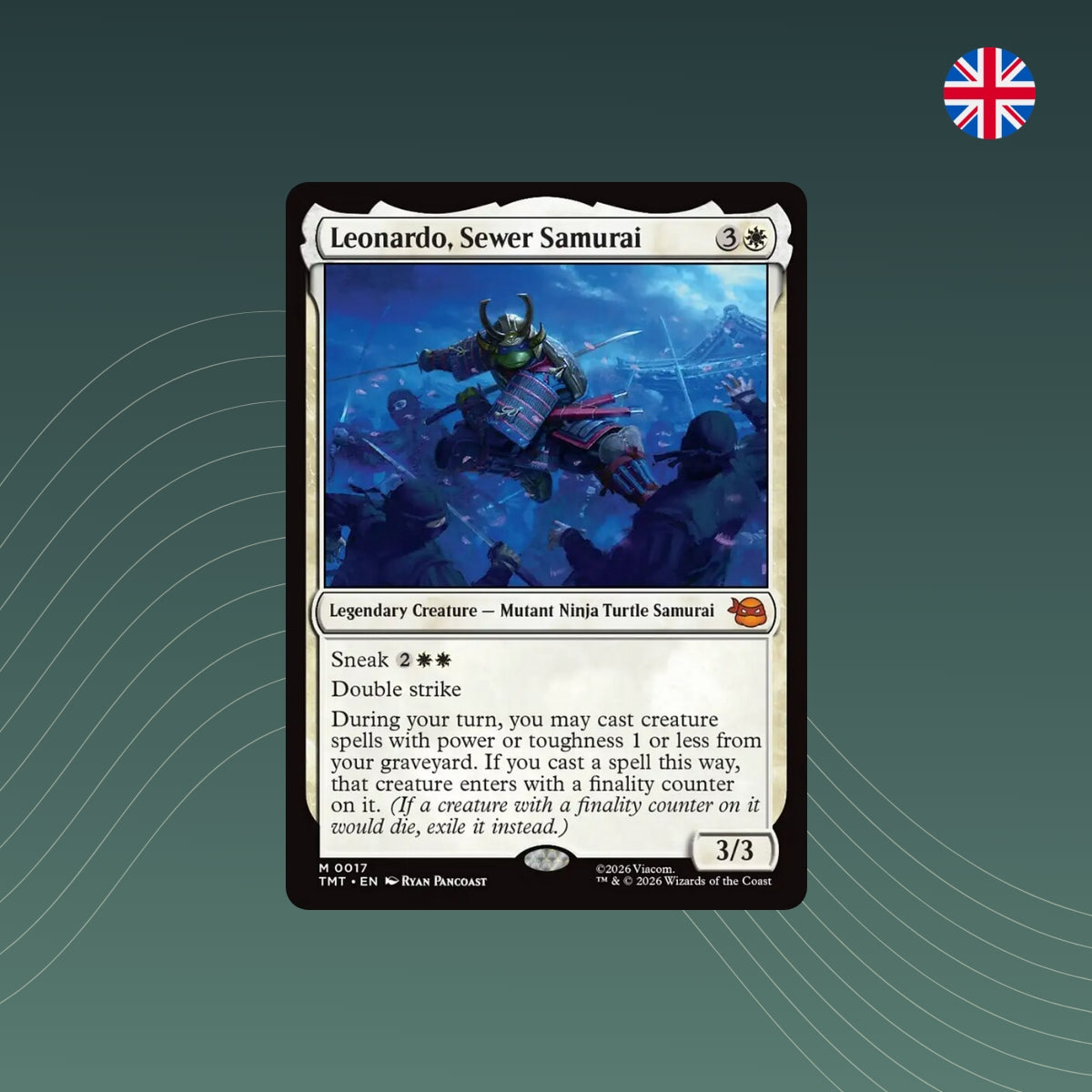 MTG - Leonardo, Sewer Samurai - #0017 - Teenage Mutant Ninja Turtles - Englisch