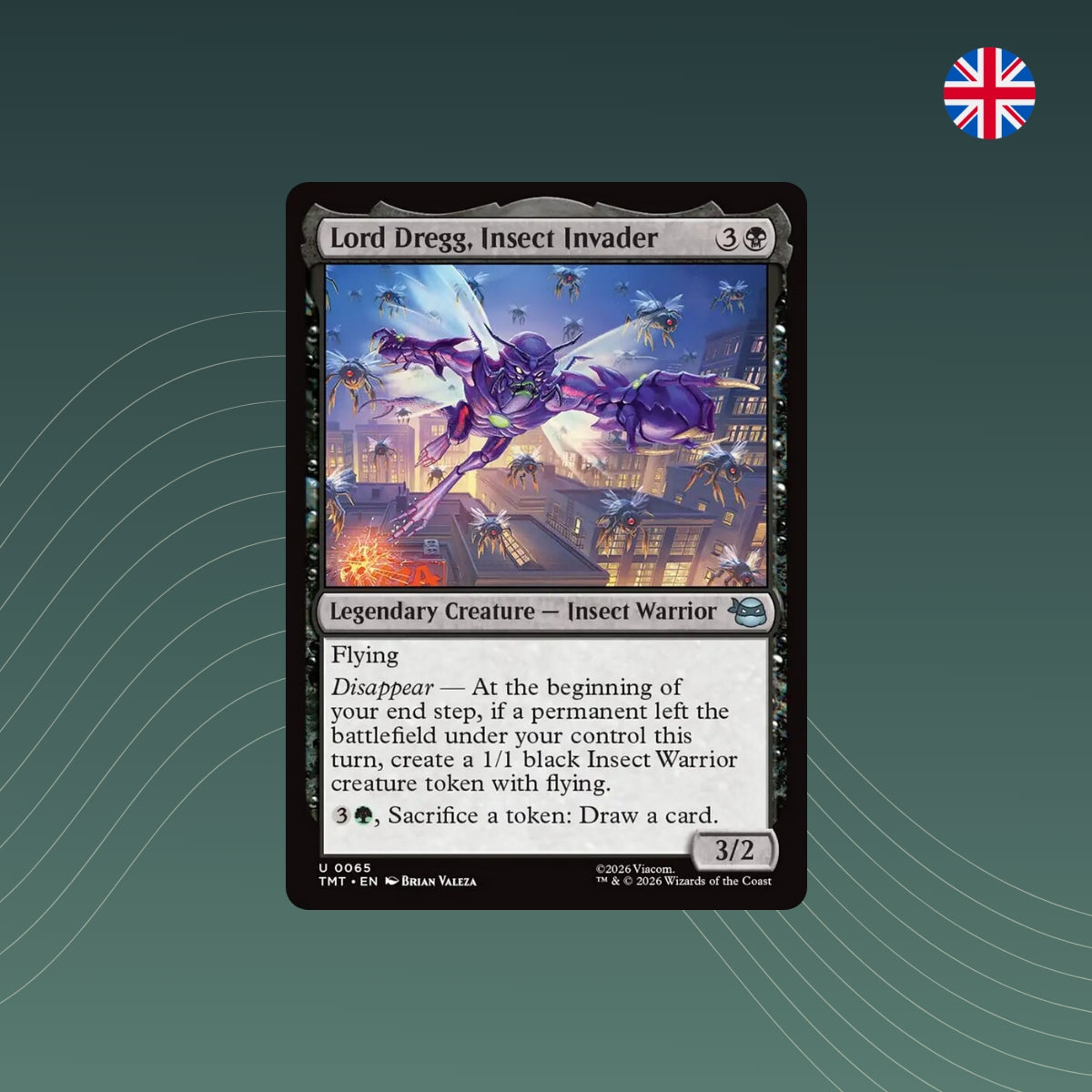 MTG - Lord Dregg, Insect Invader - #0065 - Teenage Mutant Ninja Turtles - Englisch