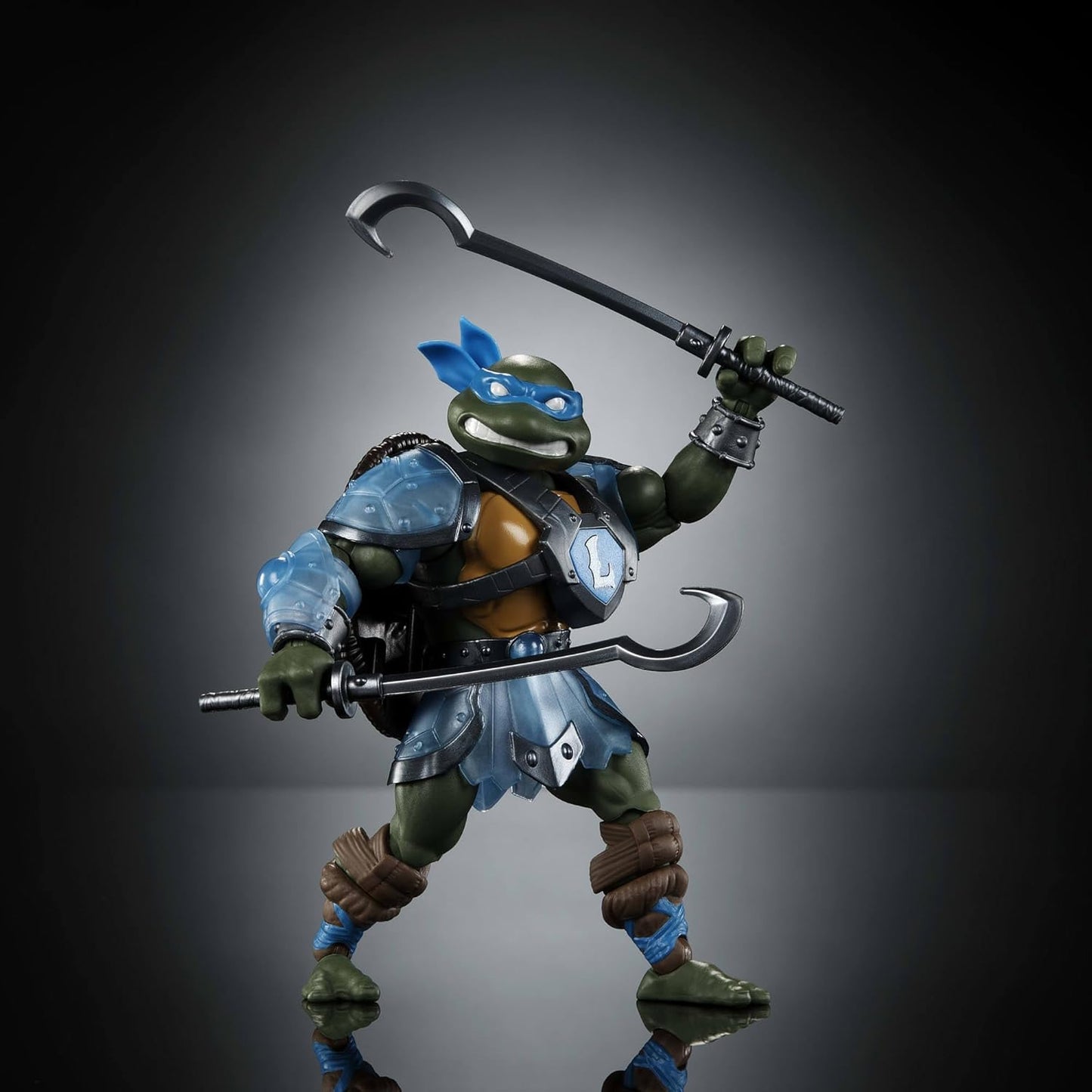 MOTU x TMNT Turtles of Grayskull - Actionfigur Leonardo 14 cm - Mattel - New-example