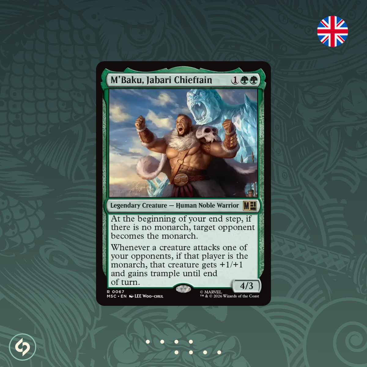 M'Baku, Jabari Chieftain - #0067 - MTG - Commander: Marvel Super Heroes - Englisch
