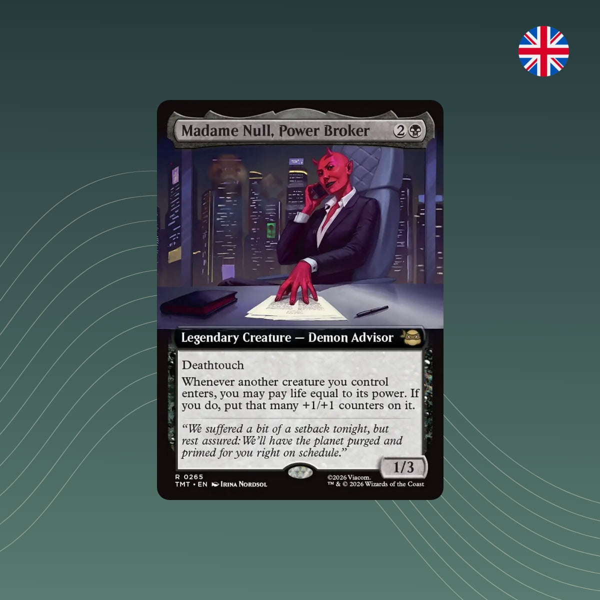 MTG - Madame Null, Power Broker - #0265 - Teenage Mutant Ninja Turtles: Extras - Extended Art - Englisch