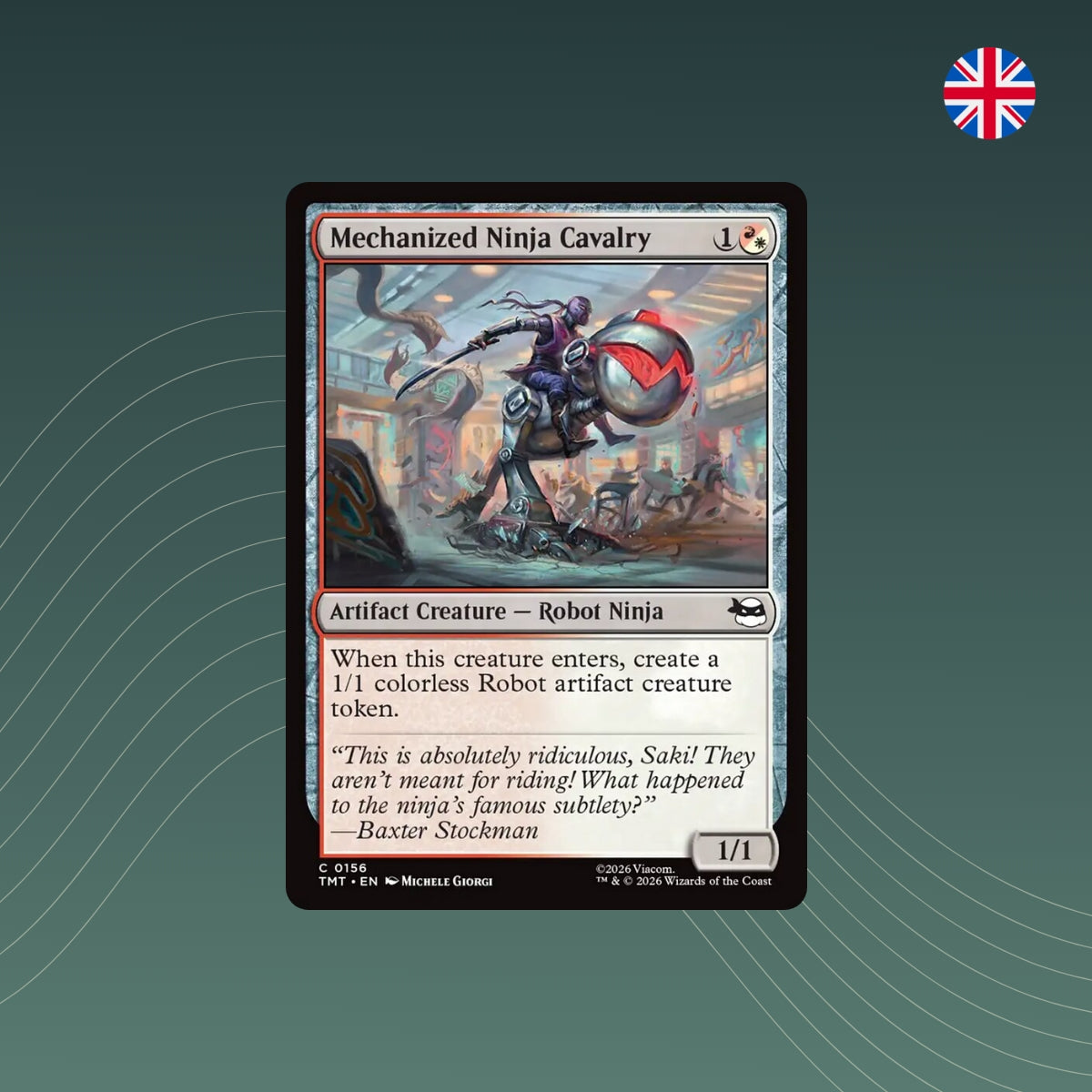 MTG - Mechanized Ninja Cavalry - #0156 - Teenage Mutant Ninja Turtles - Englisch