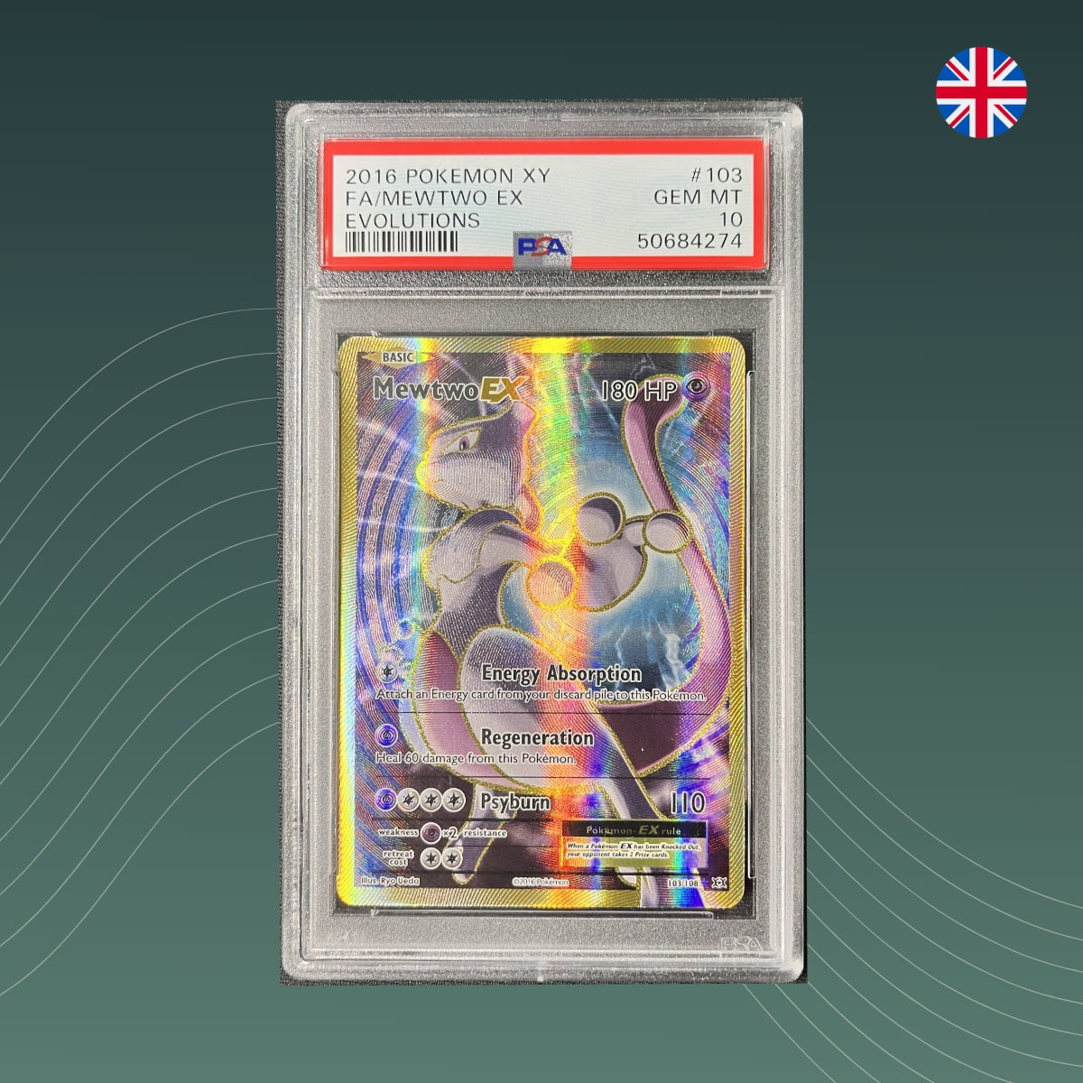 Mewtwo EX (EVO 103)_spectraltrading_PSA10_Pokemon_2016_EN_front