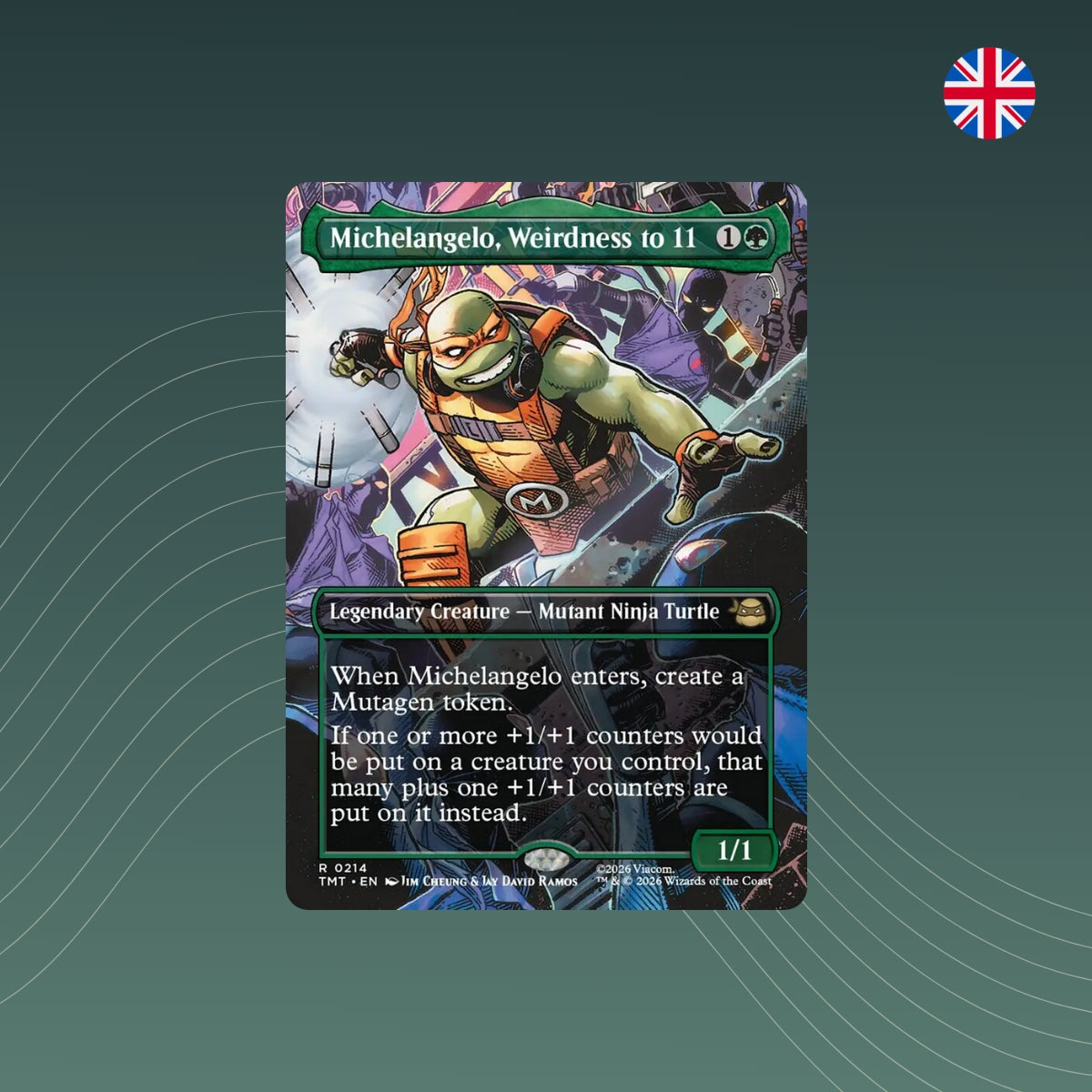 MTG - Michelangelo, Weirdness to 11 V.1 - #0214 - Teenage Mutant Ninja Turtles: Extras - Showcase - Englisch