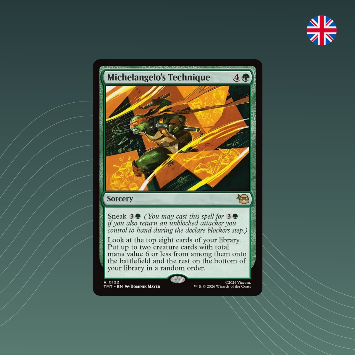 MTG - Michelangelo's Technique - #0122 - Teenage Mutant Ninja Turtles - Showcase - Englisch