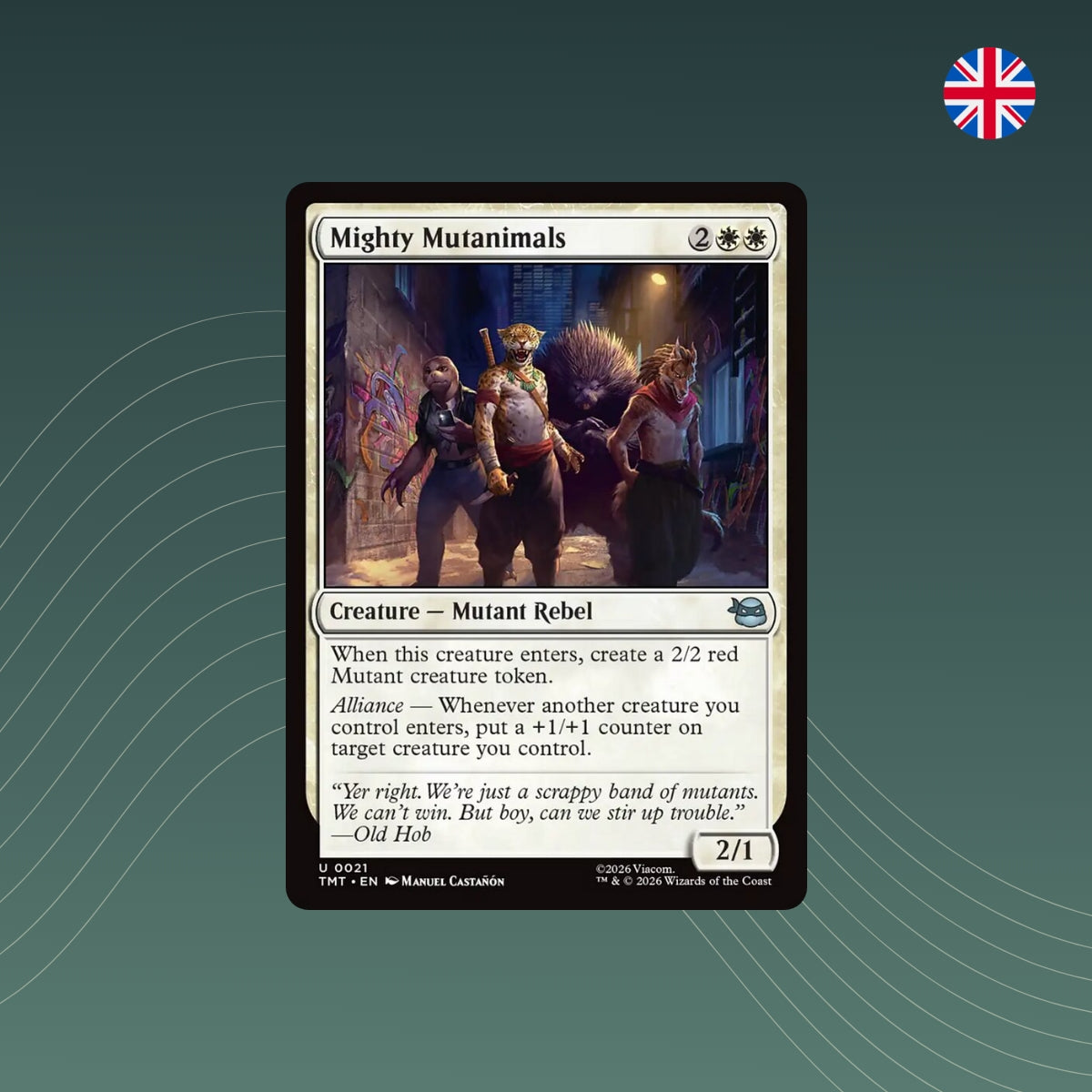 MTG - Mighty Mutanimals - #0021 - Teenage Mutant Ninja Turtles - Englisch