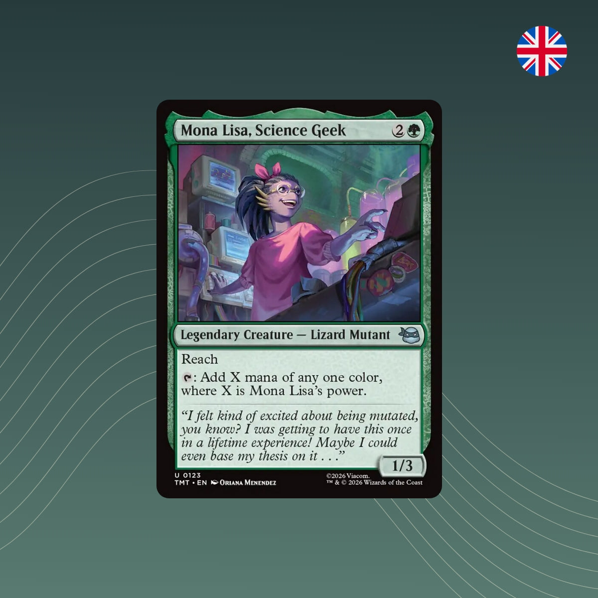 MTG - Mona Lisa, Science Geek - #0123 - Teenage Mutant Ninja Turtles - Englisch