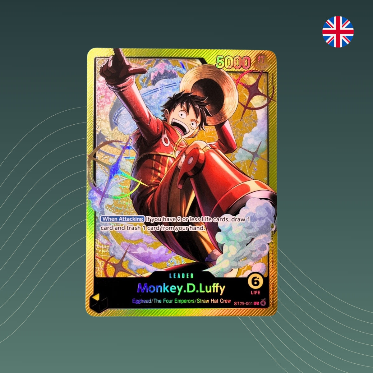 Monkey.D.Luffy (ST29-001) V.1 - Starter Deck: Egghead - One Piece TCG - Englisch