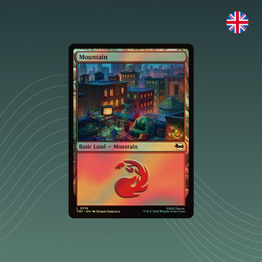 MTG - Mountain - #0318 - Teenage Mutant Ninja Turtles - Foil - Englisch