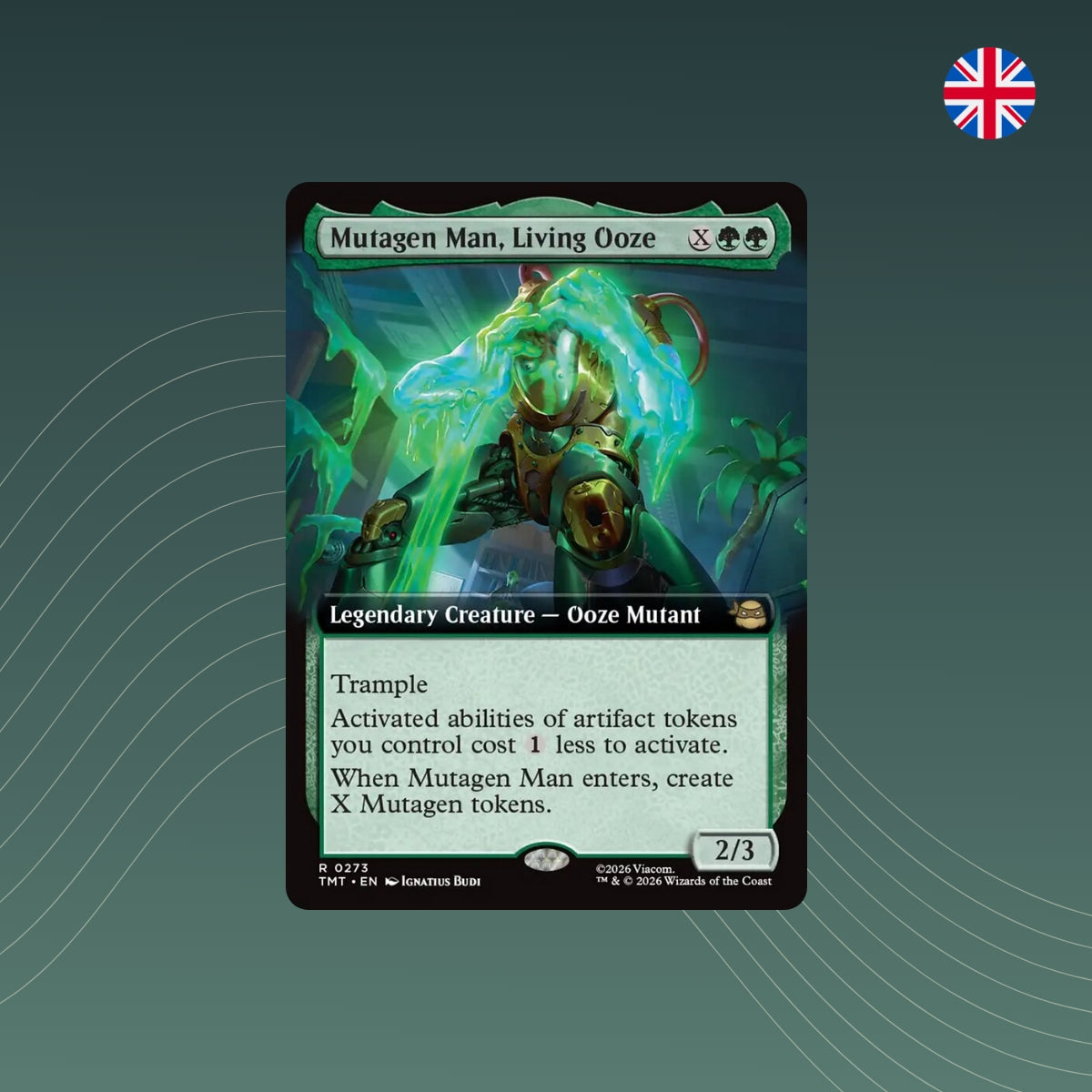 MTG - Mutagen Man, Living Ooze - #0273 - Teenage Mutant Ninja Turtles: Extras - Extended Art - Englisch