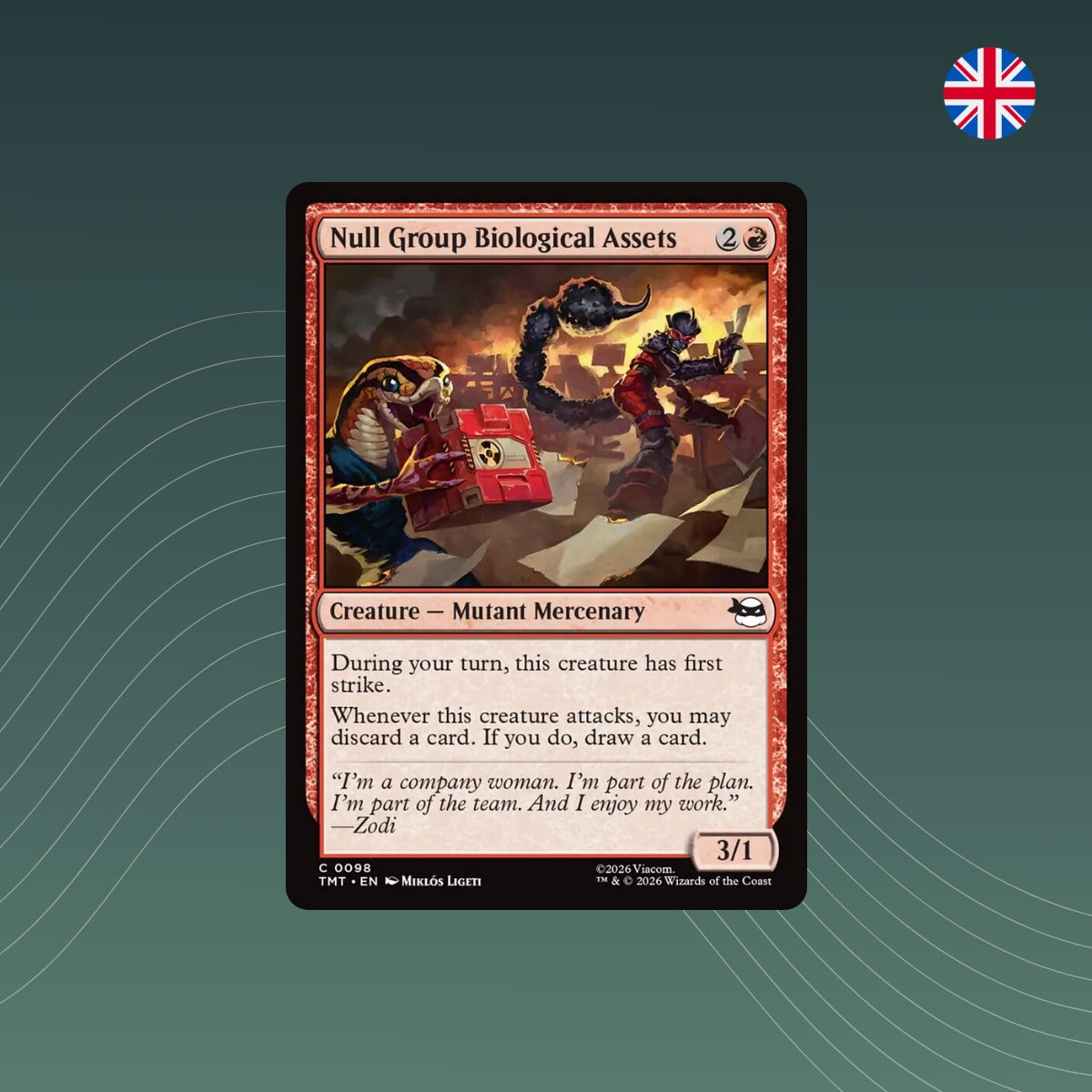MTG - Null Group Biological Assets - #0098 - Teenage Mutant Ninja Turtles - Englisch