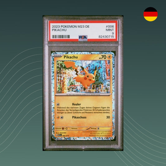Pikachu M23 McDonald's Pokémon 2023 PSA 9 MINT Deutsch