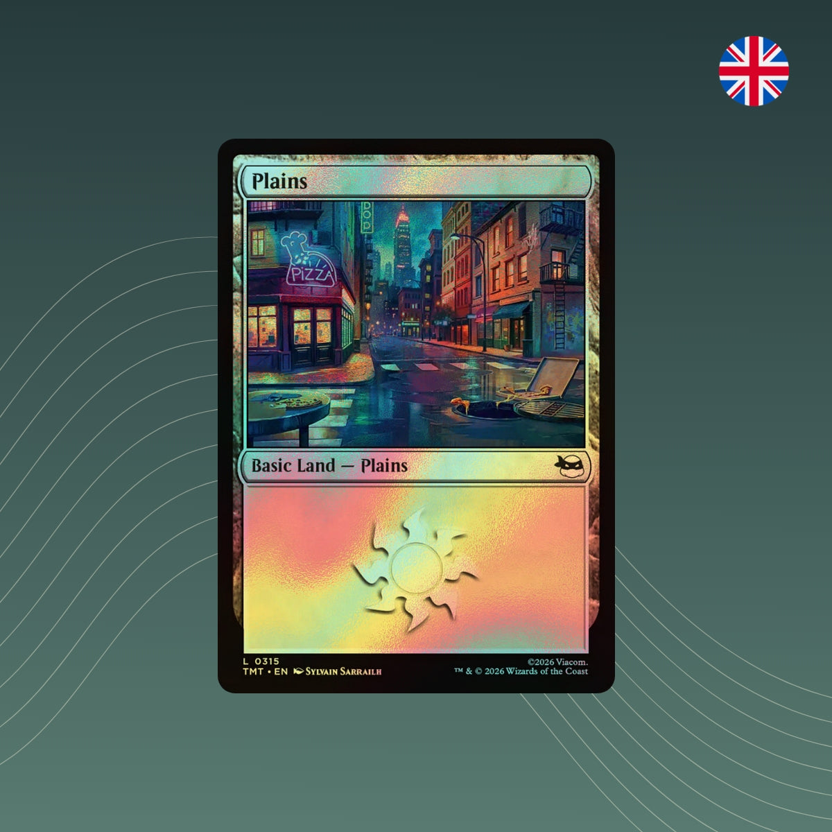 MTG - Plains - #0315 - Teenage Mutant Ninja Turtles - Foil - Englisch