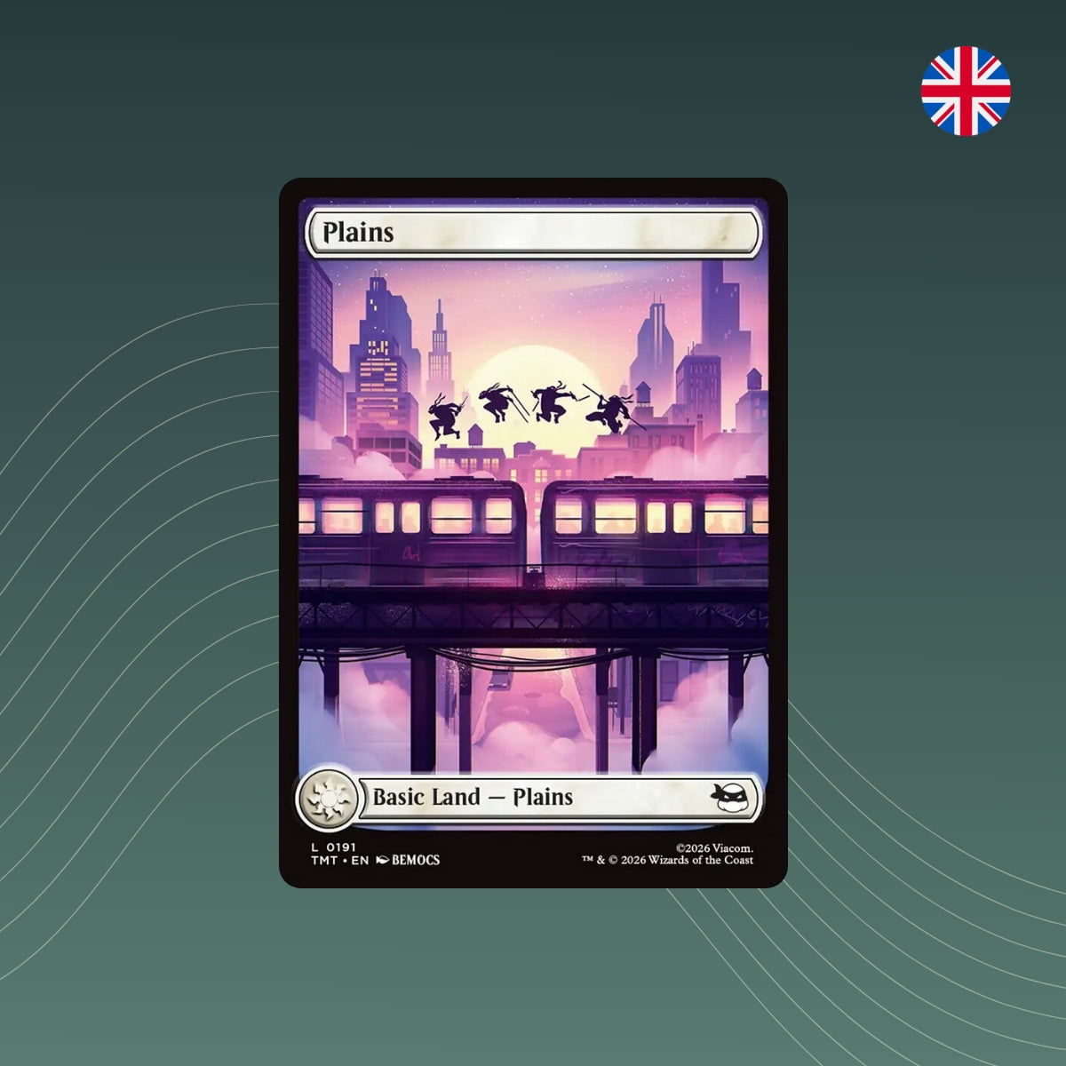 MTG - Plains - #0191 - Teenage Mutant Ninja Turtles - Showcase - Englisch