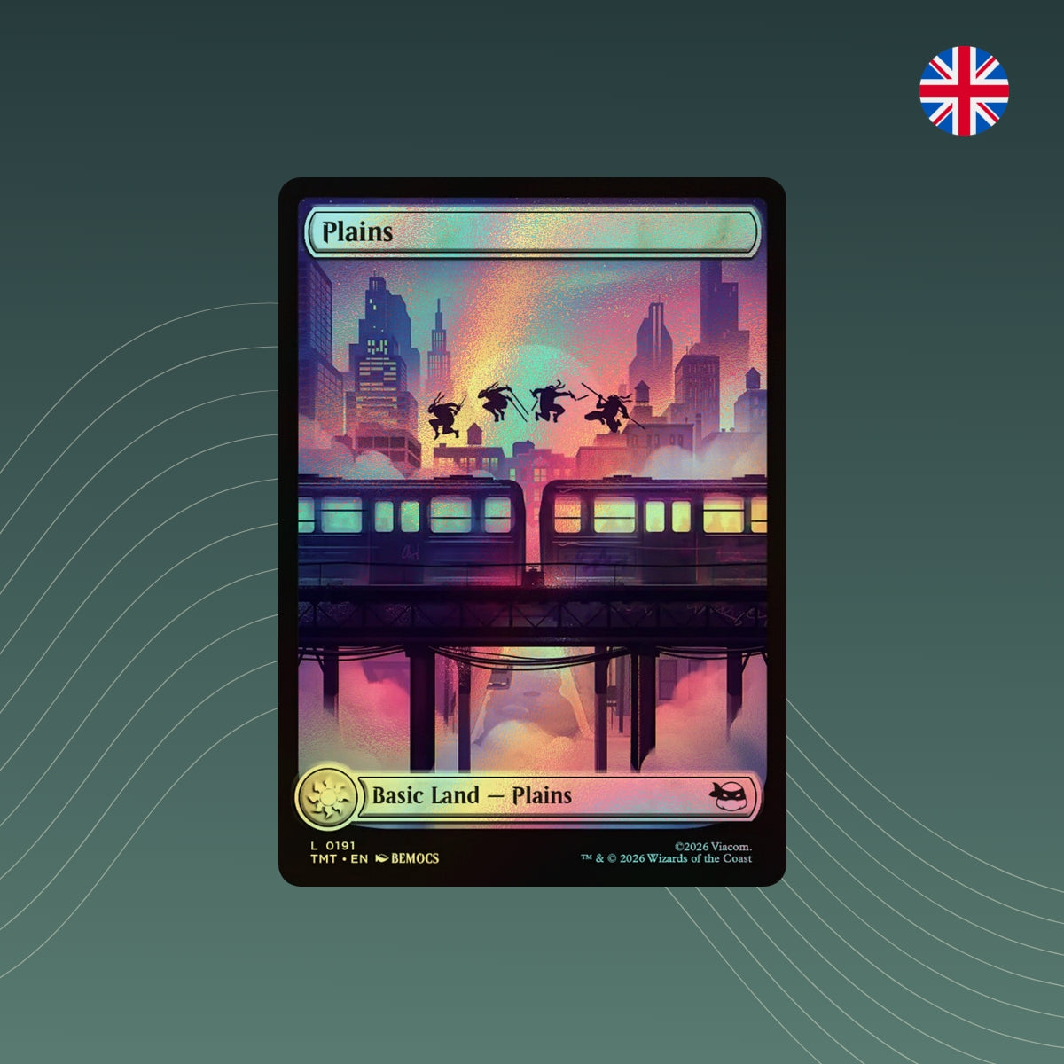 MTG - Plains - #0191 - Teenage Mutant Ninja Turtles - Showcase - Foil - Englisch