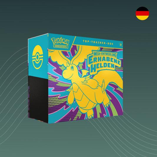 Pokémon Erhabene Helden Top Trainer Box Deutsch sealed