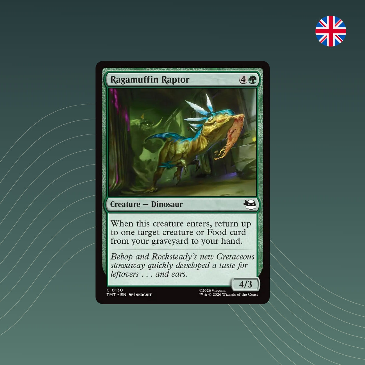 MTG - Ragamuffin Raptor - #0130 - Teenage Mutant Ninja Turtles - Englisch