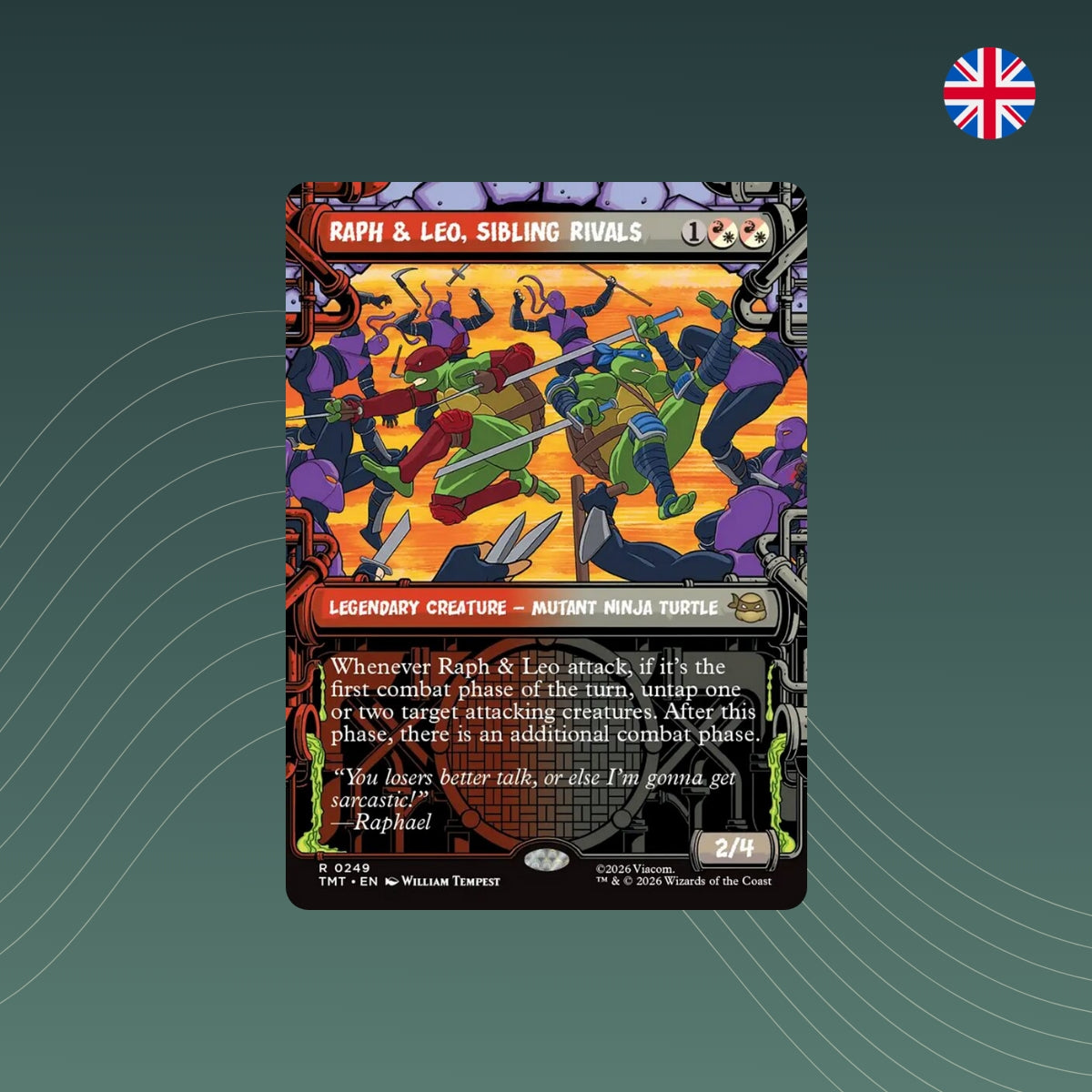 MTG - Raph & Leo, Sibling Rivals - #0249 - Teenage Mutant Ninja Turtles - Showcase - Englisch