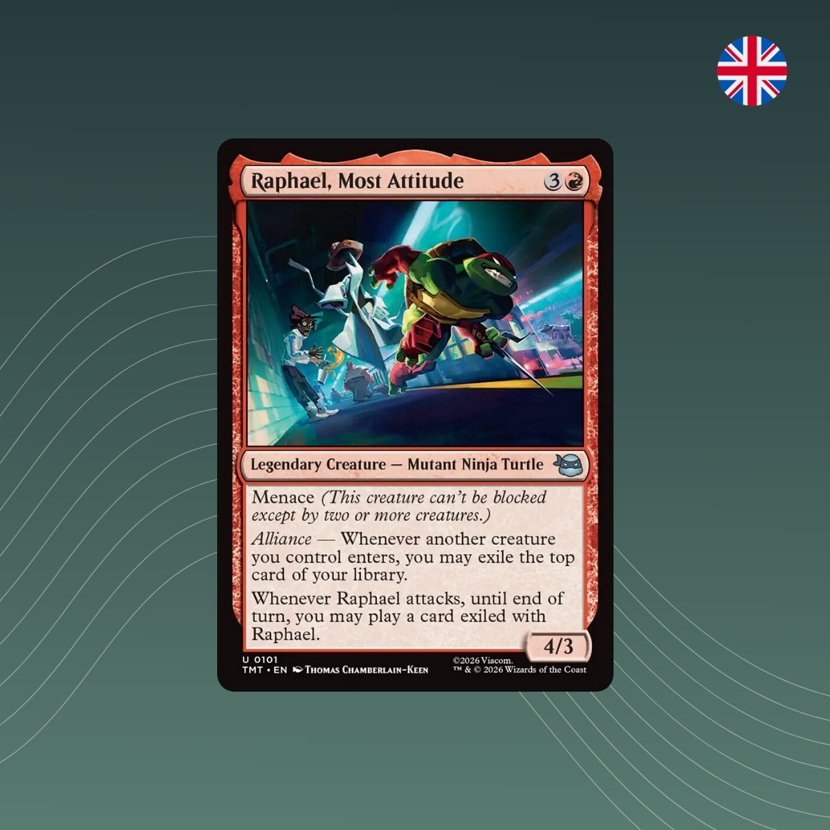 MTG - Raphael, Most Attitude - #0101 - Teenage Mutant Ninja Turtles - Englisch