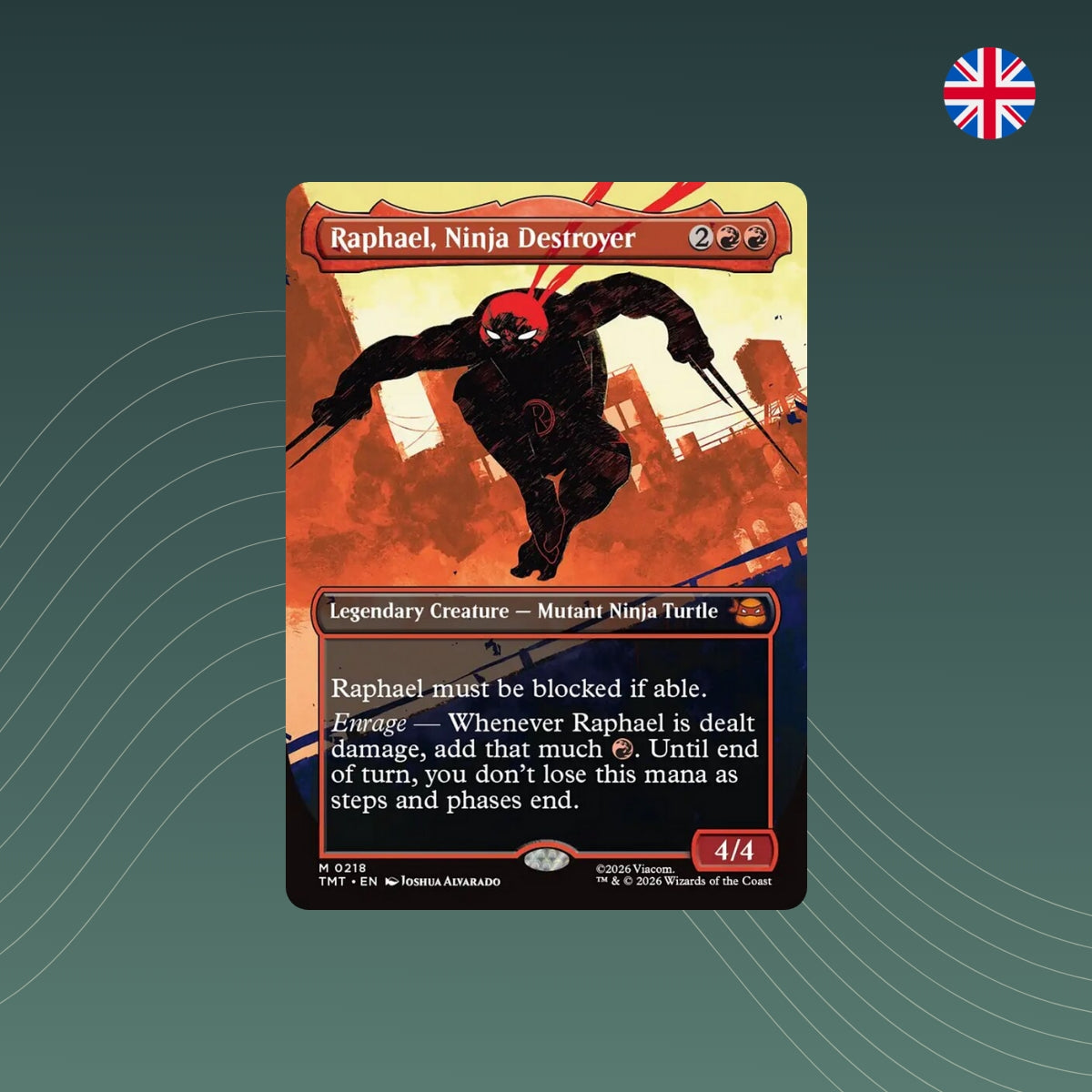 MTG - Raphael, Ninja Destroyer V.1 - #0218 - Teenage Mutant Ninja Turtles - Showcase - Englisch