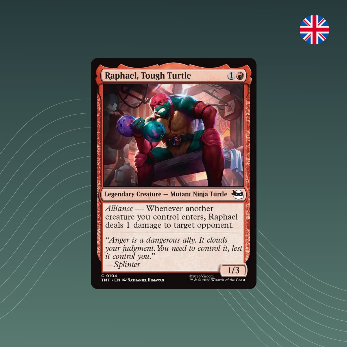 MTG - Raphael, Tough Turtle - #0104 - Teenage Mutant Ninja Turtles - Englisch