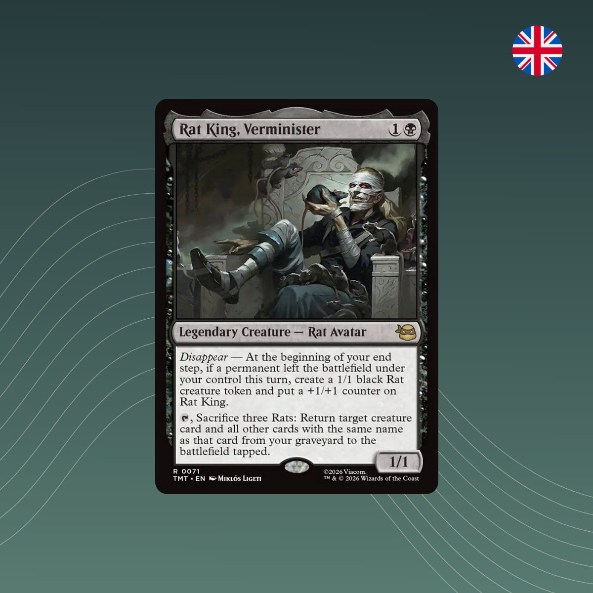 MTG - Rat King, Verminister - #0071 - Teenage Mutant Ninja Turtles - Englisch