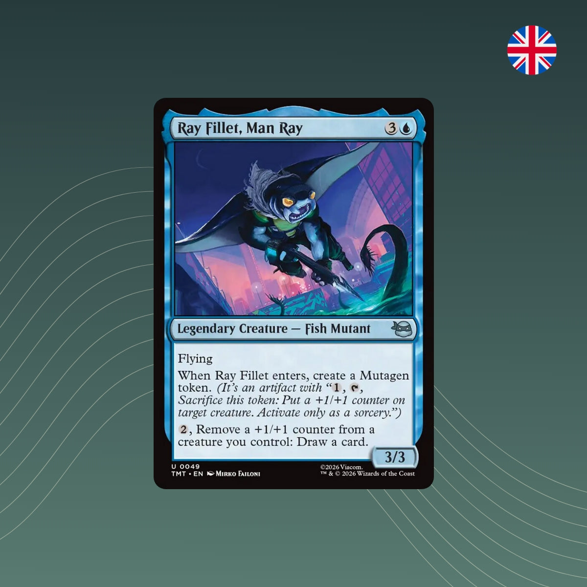 MTG - Ray Fillet, Man Ray - #0049 - Teenage Mutant Ninja Turtles - Englisch