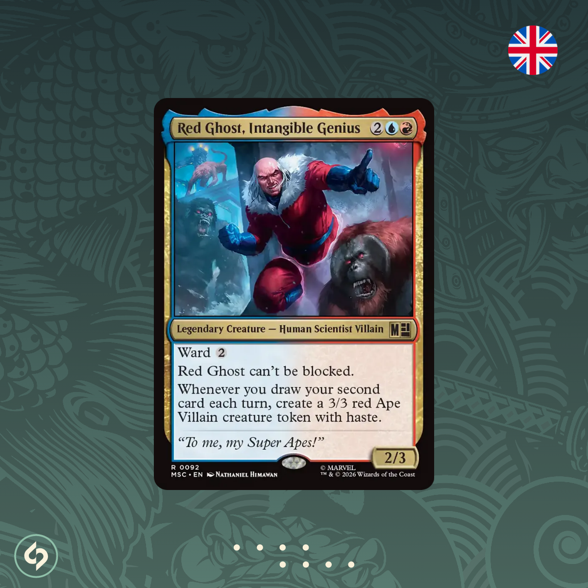 Red Ghost, Intangible Genius - #0092 - MTG - Commander: Marvel Super Heroes - Englisch