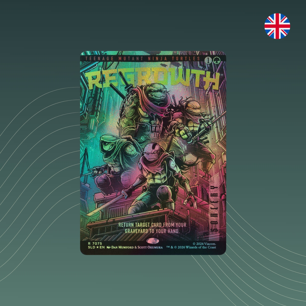 MTG - Regrowth- #7075 - Secret Lair x Turtles - Englisch