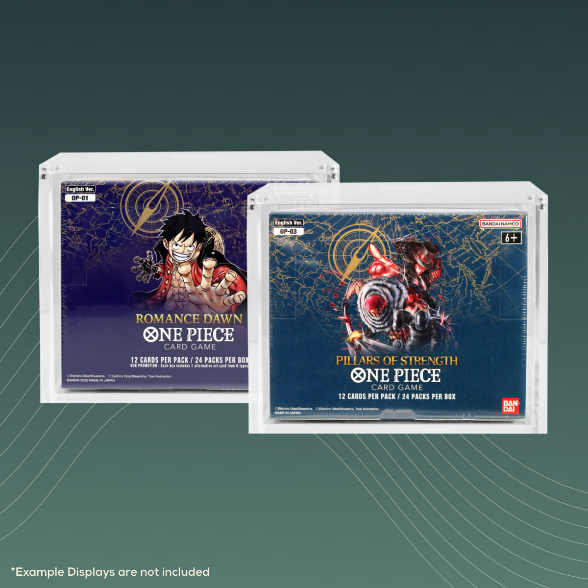SPECTRAL GEAR - Magnetic Acryl Case für One Piece Display OP-01 Reprint & OP-03
