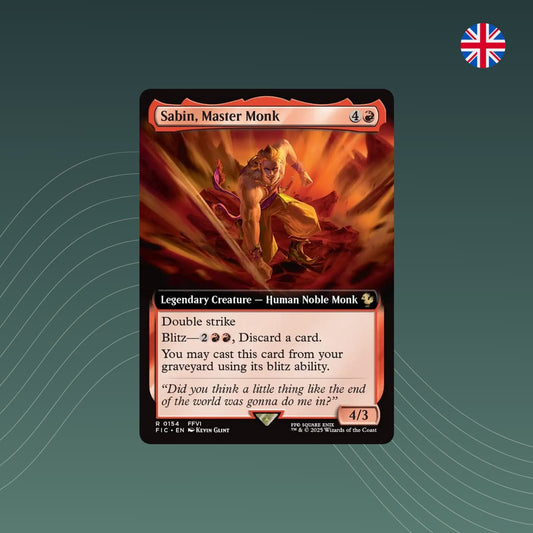 MTG - Sabin, Master Monk - Final Fantasy - Extended Art - Englisch