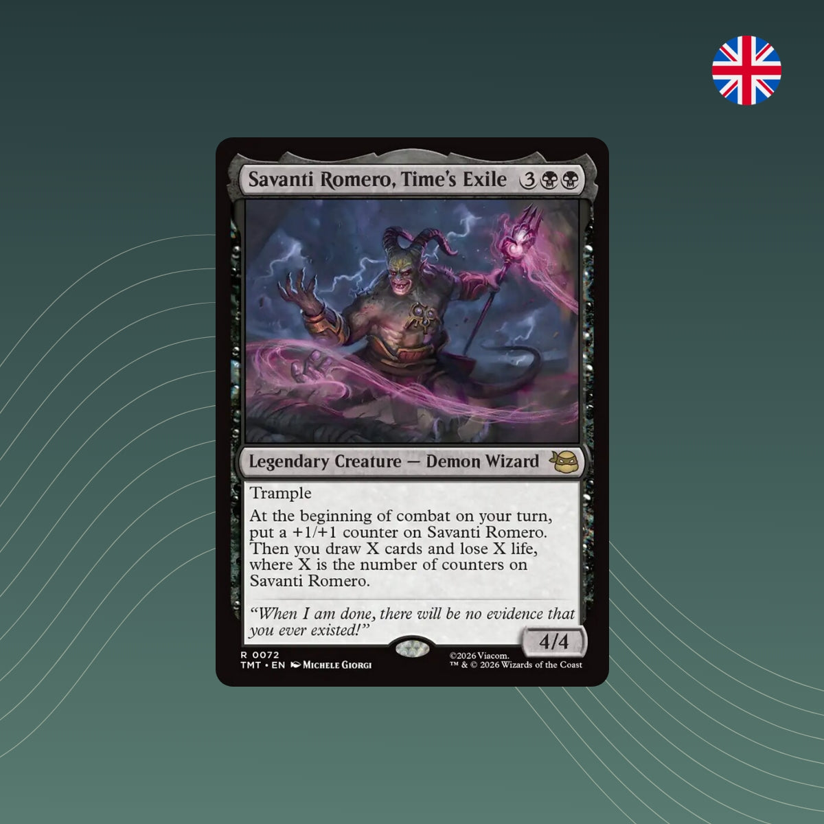 MTG - Savanti Romero, Time's Exile - #0072 - Teenage Mutant Ninja Turtles - Englisch