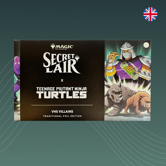 Secret Lair X Turtles TMNT: VHS Villains_mtg_secretlair_sealed_EN_Foil_example_cards
