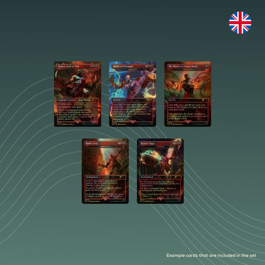 Secret Lair Drop Series Secret Lair X Playstation God of War - Greek_FOIL_mtg_EN_example_cards