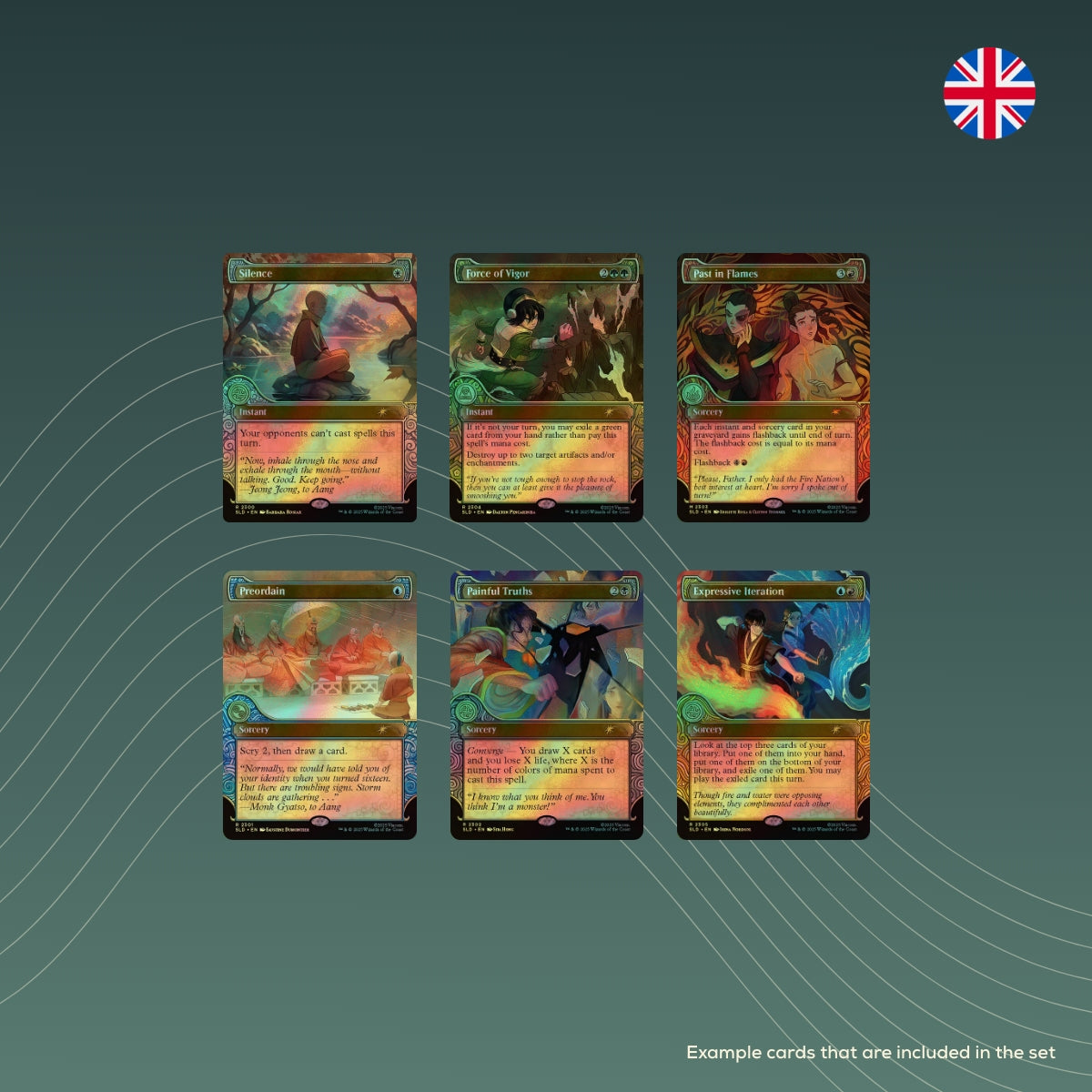 Magic: The Gathering Secret Lair Drop Series: Secret Lair x Avatar The Last Airbender: One with the Elements - Rainbow Foil Edition