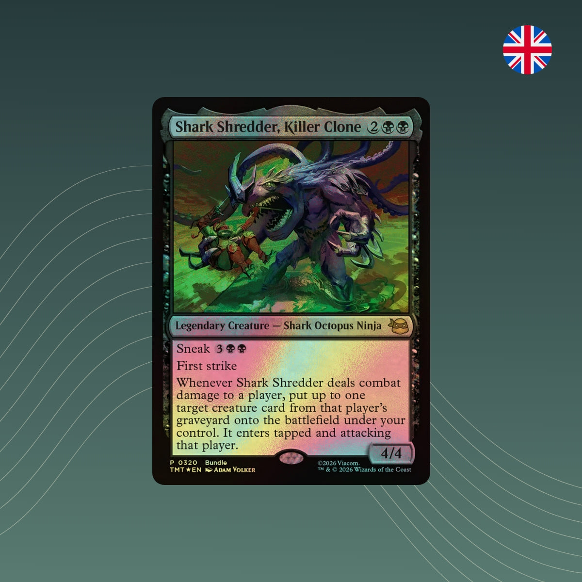 MTG - Shark Shredder, Killer Clone - #0320 - Teenage Mutant Ninja Turtles - Promo - Foil - Englisch