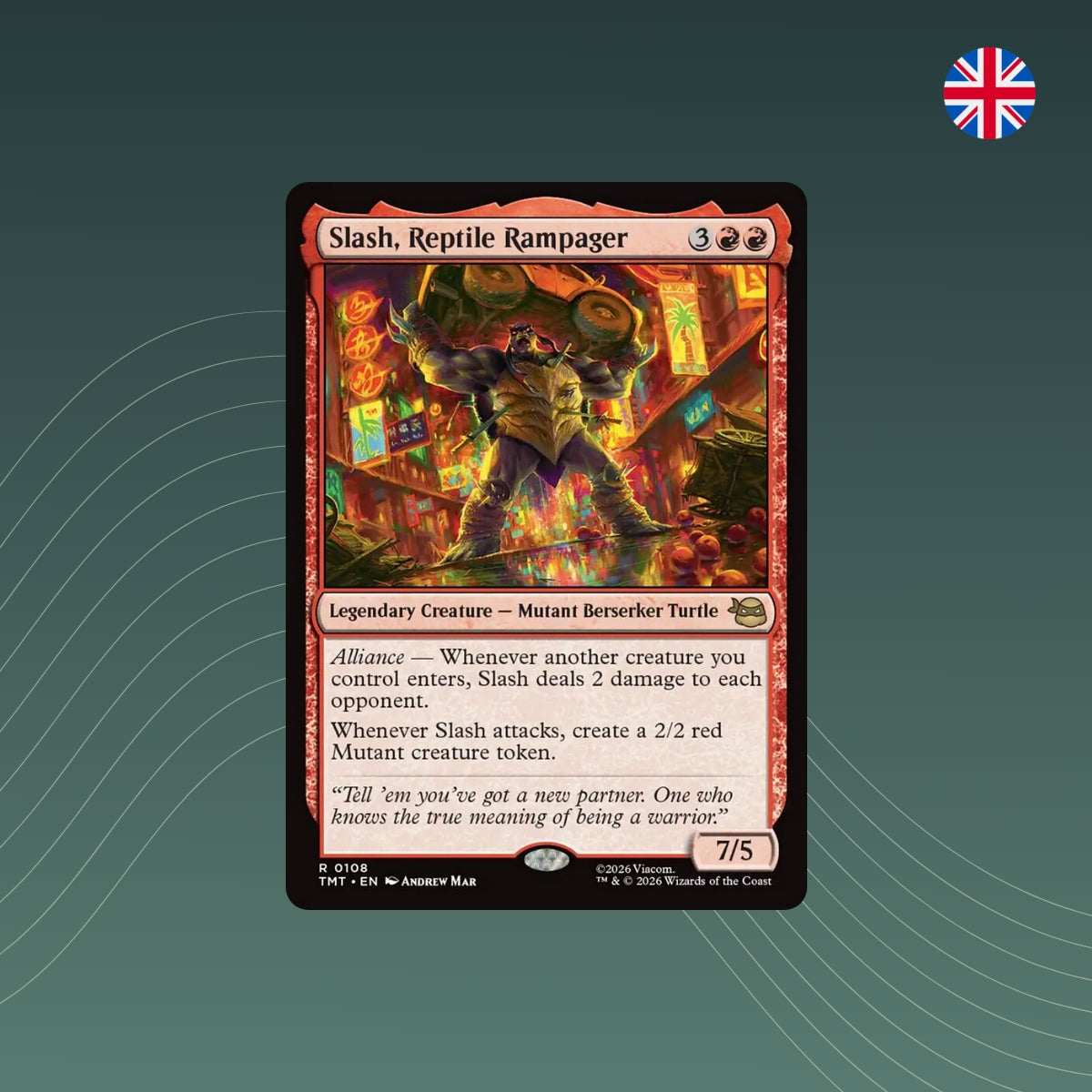 MTG - Slash, Reptile Rampager - #0108 - Teenage Mutant Ninja Turtles - Englisch