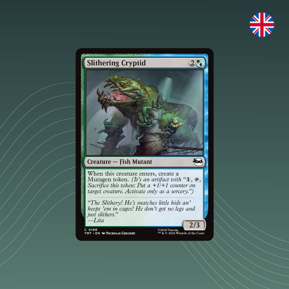 MTG - Slithering Cryptid - #0168 - Teenage Mutant Ninja Turtles - Englisch