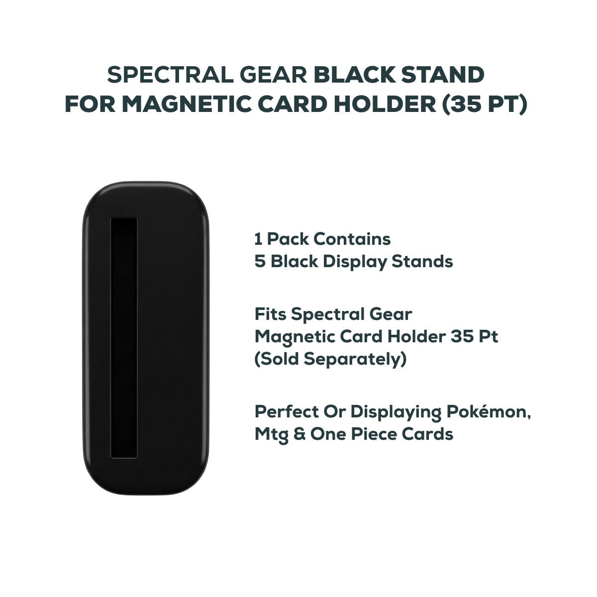 SPECTRAL GEAR - Black Stand for Magnetic Card Holder 35 PT - 5 Stück example 2