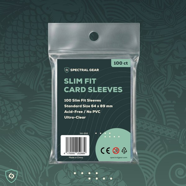 SPECTRAL GEAR - Slim Fit Inner Card Sleeves - 64x89mm - Pokémon, MTG, One Piece Sleeves - 100 Count