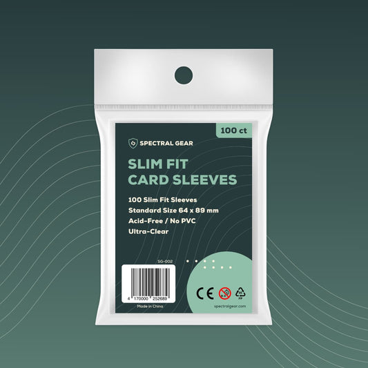 SPECTRAL GEAR Slim Fit Inner Card Sleeves 64x89mm - Pokémon, MTG, One Piece Sleeves - 100 Stück