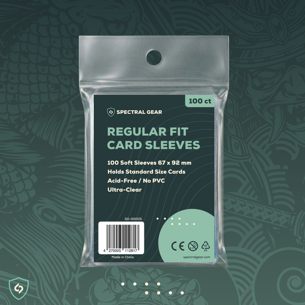 SPECTRAL GEAR - Regular Fit Card Sleeves - 67x92mm - Pokémon, MTG, One Piece -Soft / Penny Sleeves - 100 Count