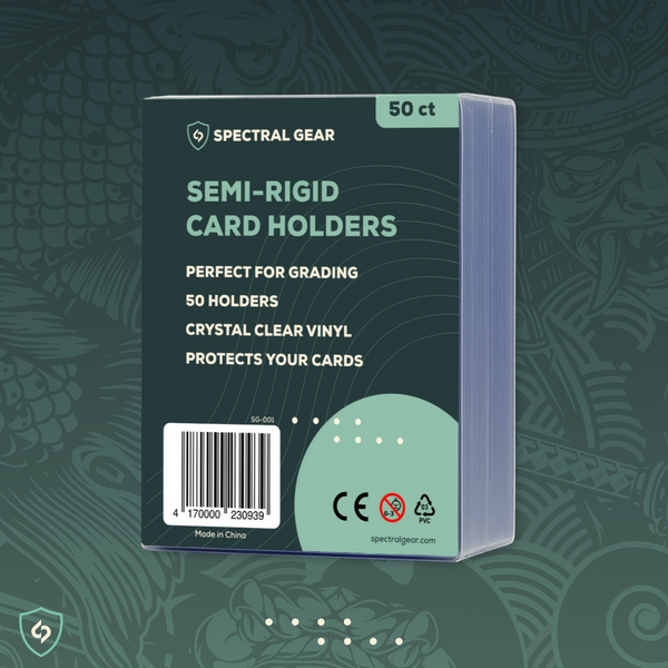 SPECTRAL GEAR - Semi-Rigid Card Holders - TCG Card Saver - 50 Count - Grading Size